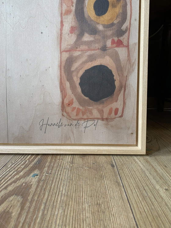 Image 1 of Hanneke van de Pol - Schilderij op hout