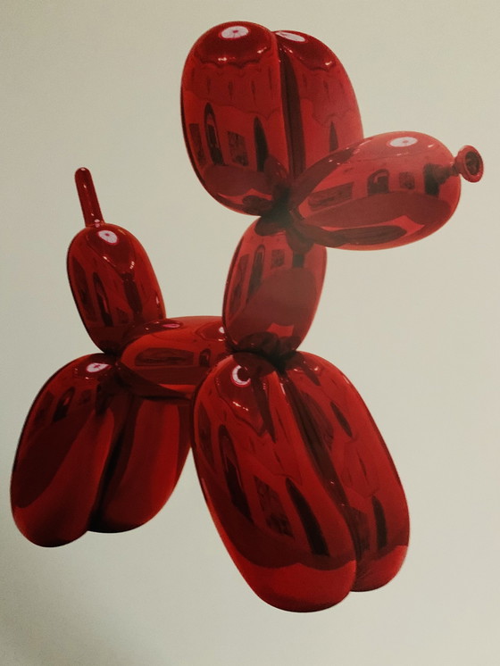 Image 1 of Large Lithographic "Balloon Dog (Red)" By Jeff Koons