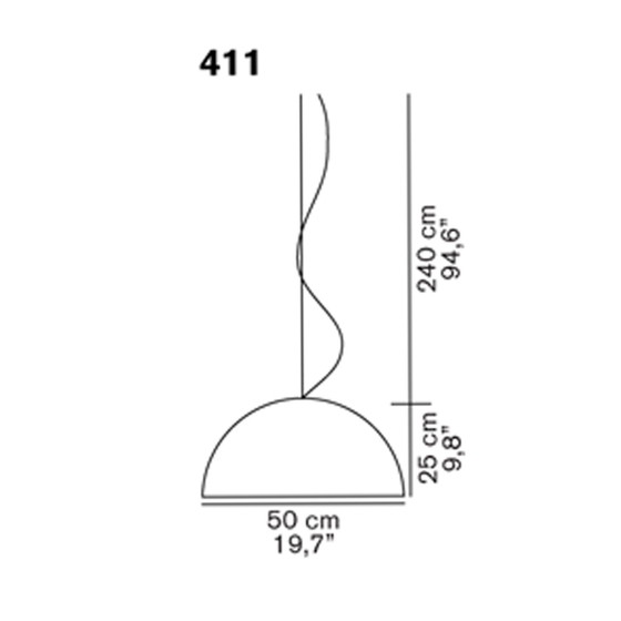 Image 1 of Oluce Sonora hanglamp