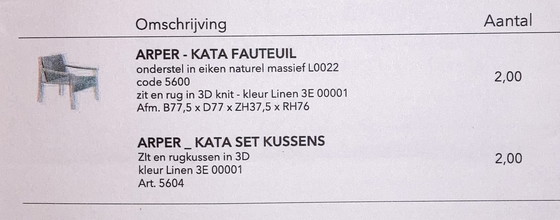 Image 1 of Arper Kata Lounge Fauteuil, Inclusief Kussens.