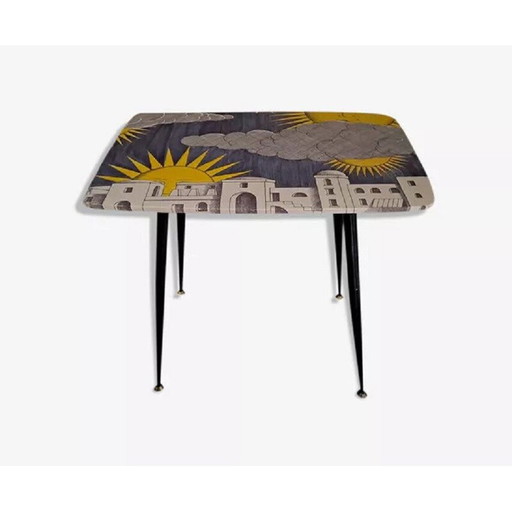 Vintage messing salontafel, jaren 1950