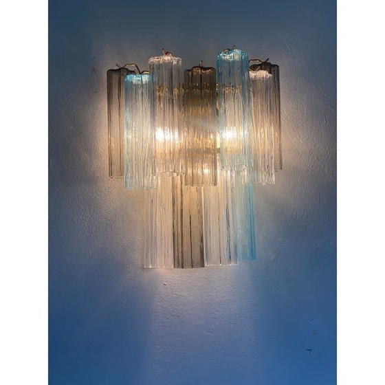 Image 1 of Moderne Veelkleurige "Tronchi" Wandlamp In Venini-stijl - Een paar