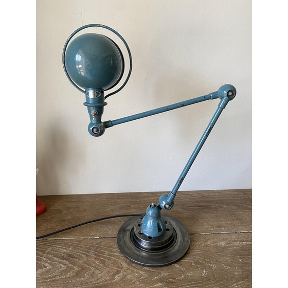 Image 1 of Vintage industriële Jieldé aluminium bureaulamp van Jean Louis Domecq