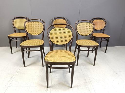 Vintage Thonet eetkamerstoelen, 1982