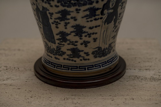 Image 1 of Chinese Blauw En Witte Tafellampen