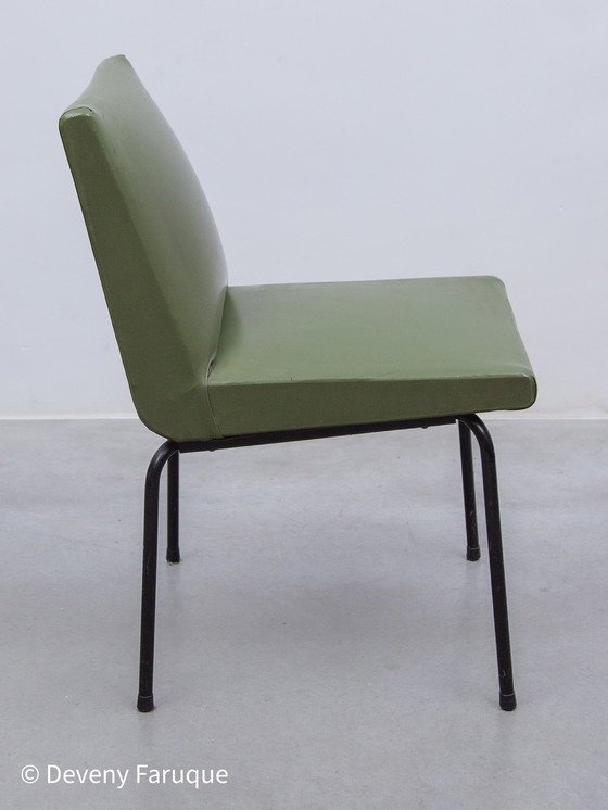 Image 1 of Set van vijf Pierre Guarich stoelen voor Meurop