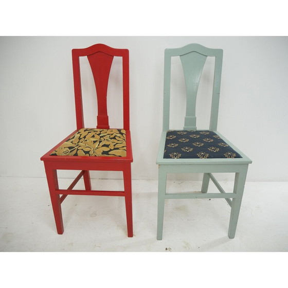 Image 1 of Paar eetkamerstoelen uit de Mid Century, jaren 1960