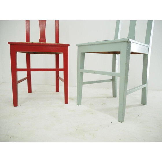 Image 1 of Paar eetkamerstoelen uit de Mid Century, jaren 1960