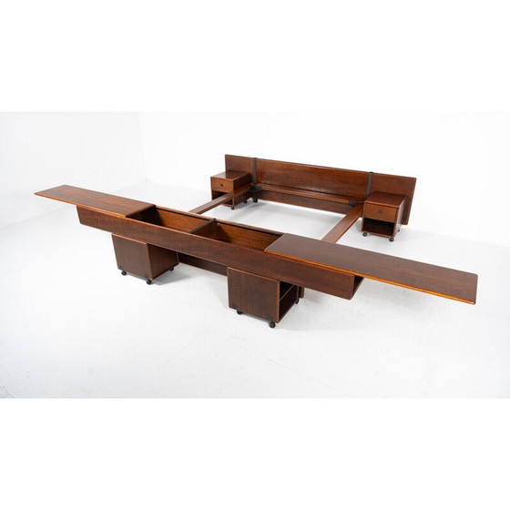 Image 1 of Vintage daybed met nachtkastjes van Fabio Lenci voor Bernini, Italië 1970