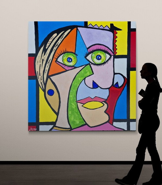 Image 1 of Jovan Srijemac (1962) - Picasso Vs Mondriaan