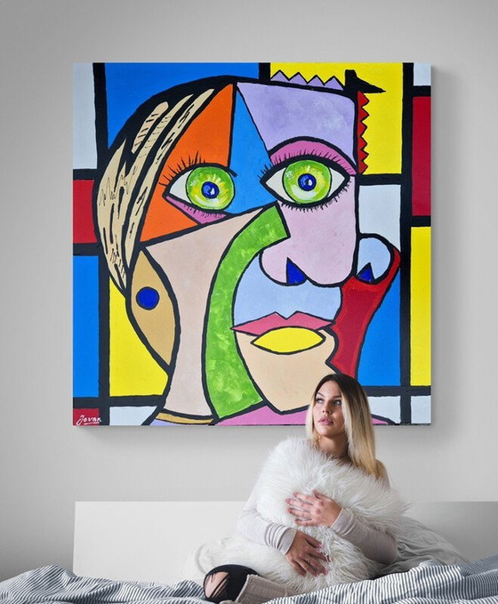 Image 1 of Jovan Srijemac (1962) - Picasso Vs Mondriaan