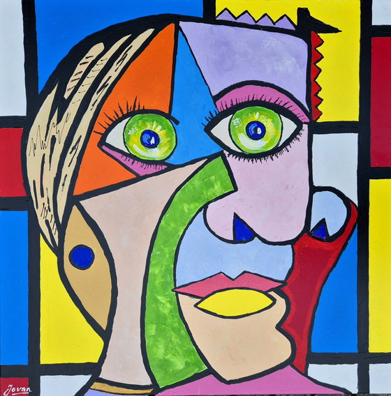 Image 1 of Jovan Srijemac (1962) - Picasso Vs Mondriaan