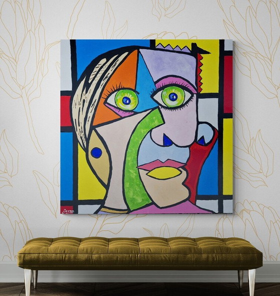 Image 1 of Jovan Srijemac (1962) - Picasso Vs Mondriaan