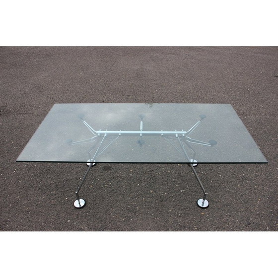 Image 1 of Vintage glazen tafel model Nomos van Norman Foster voor Tecno, Italië 1970