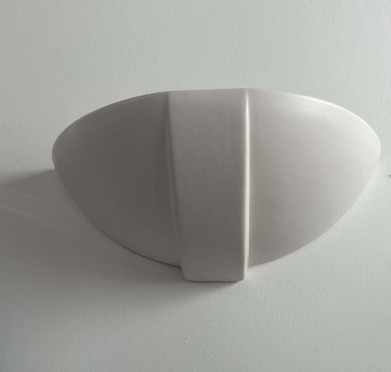 Image 1 of 2X D'Applique Vintage Porcelaine Blanc Mat