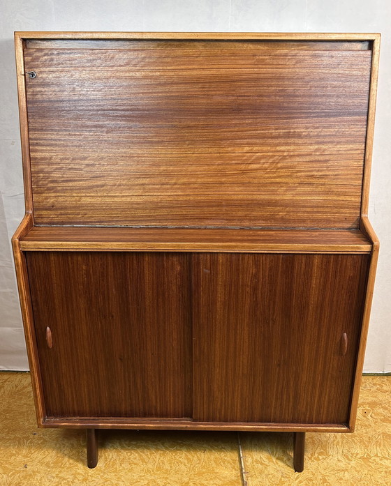 Image 1 of Mid Century Retro Vintage Teak Bureau 1960