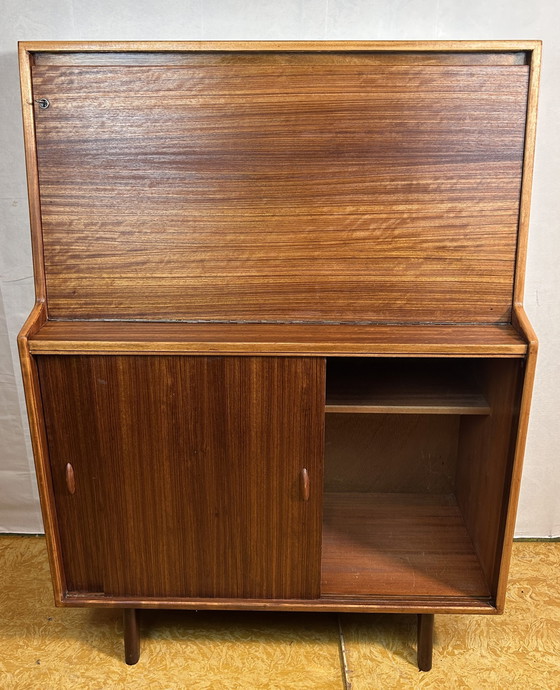 Image 1 of Mid Century Retro Vintage Teak Bureau 1960