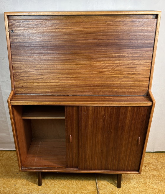 Image 1 of Mid Century Retro Vintage Teak Bureau 1960