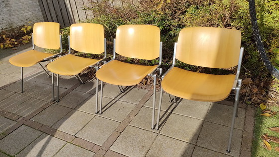 Image 1 of 4X Castelli Design Stoelen Dsc 106 Vintage Piretti Stoel  