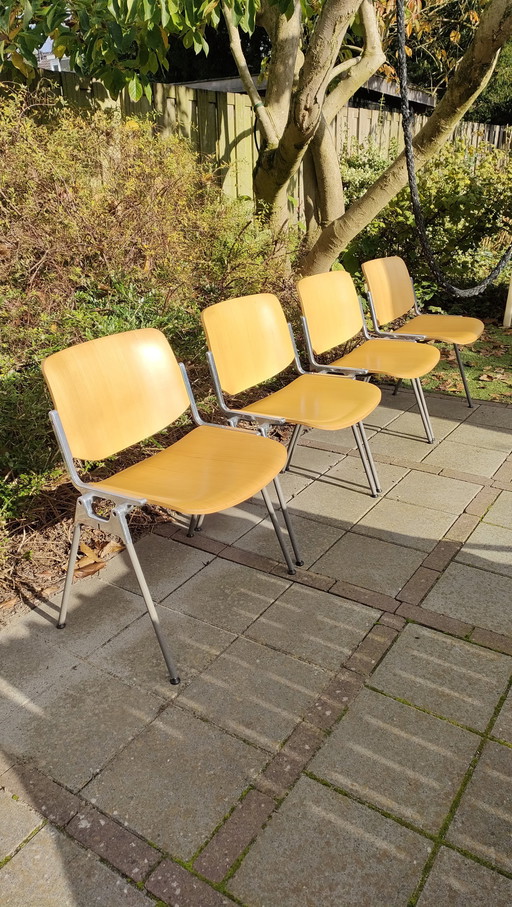 4X Castelli Design Stoelen Dsc 106 Vintage Piretti Stoel  