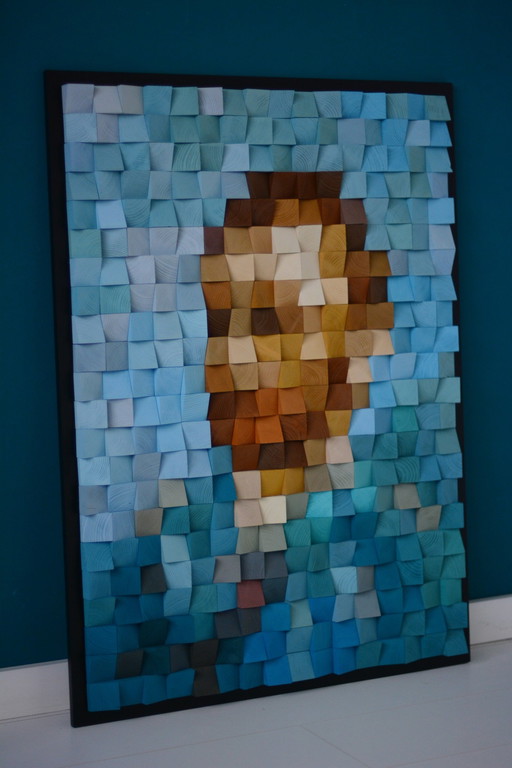 Houten Kunst "Van Goghs Zelfportret