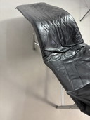 Ikea Bjorklund Zwart Leren Fauteuil Jaren ‘80