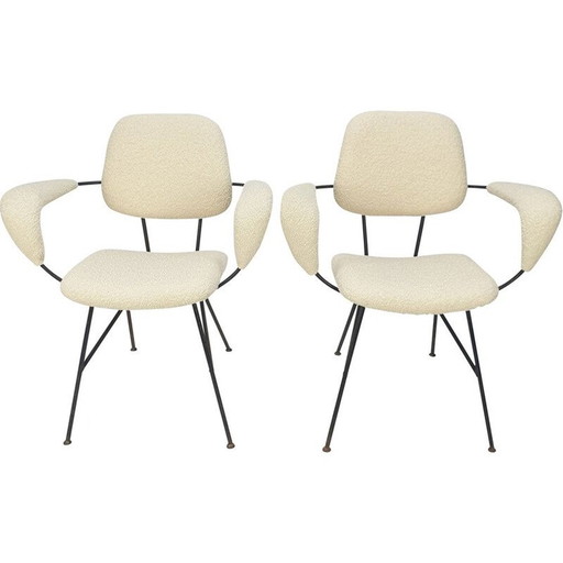 Paar vintage fauteuils van Gastone Rinaldi voor Rima, Italië 1960