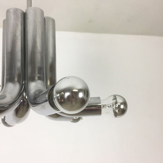 Image 1 of Modernistische chromen Sputnik hanglamp van Cosack Lights, Duitsland - jaren 1960
