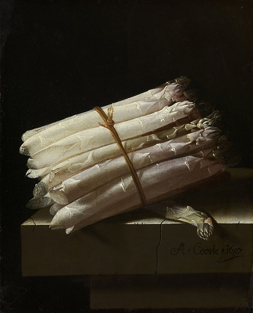 Adriaen Coorte---Stilleven ontmoette Asperges