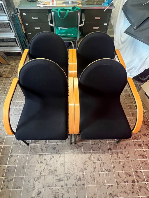 4x Arco BK eetkamerstoelen