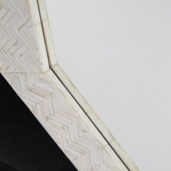 Image 1 of Vintage spiegel in beendermarqueterie