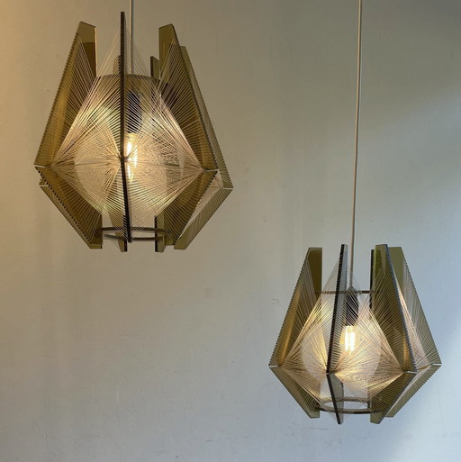 2X Poul Secon Hanglamp Voor Sompex