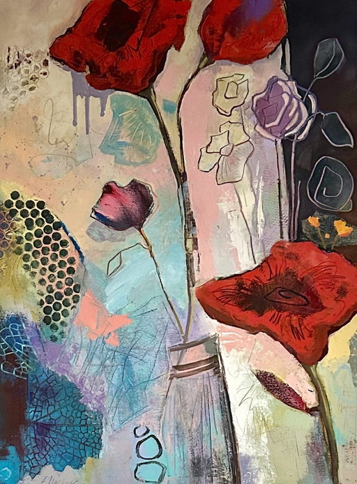 Elena Markova - Abstracte bloemen