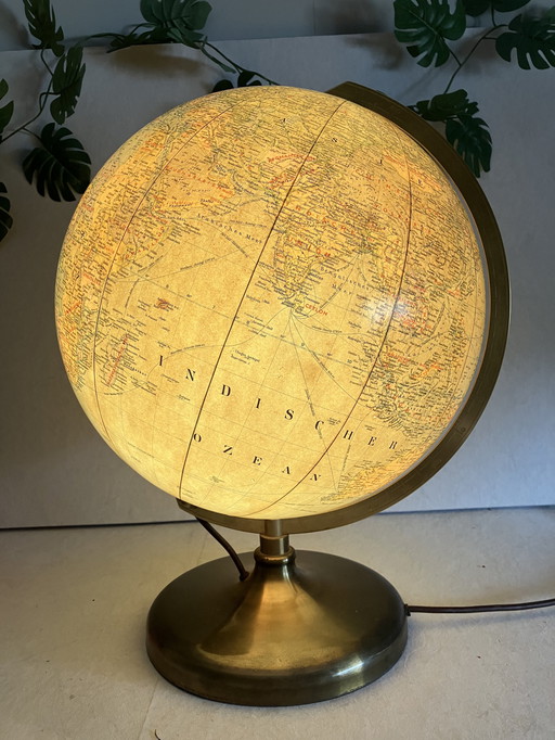 JRO Globus Munchen 12 XXL grote vintage verlichte wereldbol