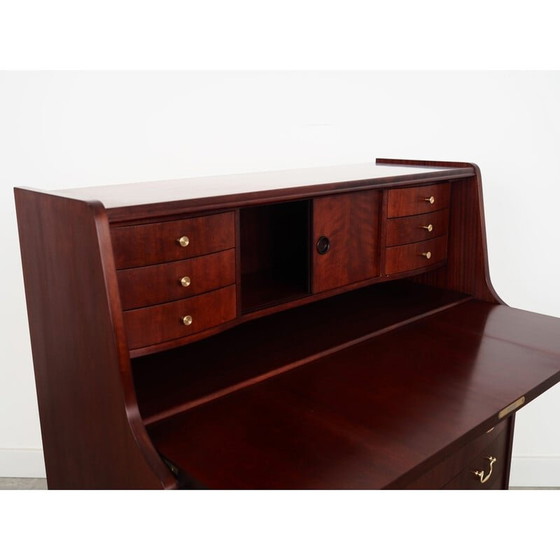 Image 1 of Vintage mahoniehouten secretaire van Pmj Viby J, jaren 1970