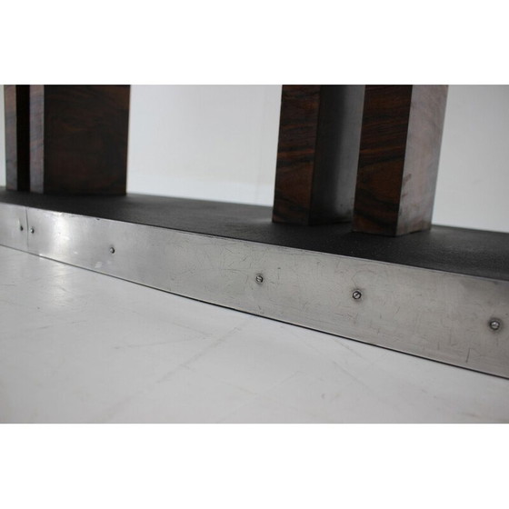 Image 1 of Vintage Art Deco walnoten tafel, Tsjecho-Slowakije 1930