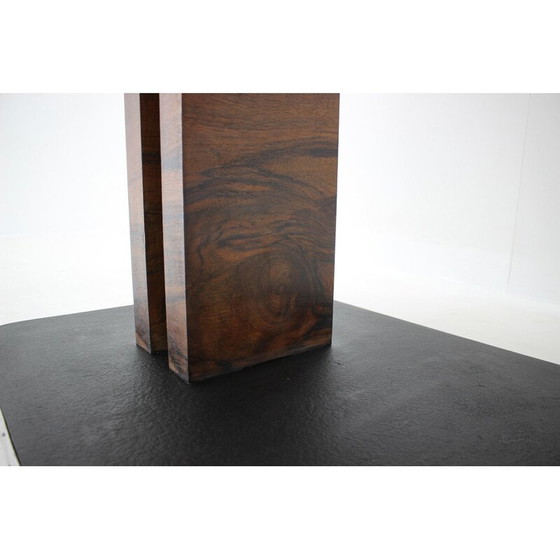 Image 1 of Vintage Art Deco walnoten tafel, Tsjecho-Slowakije 1930