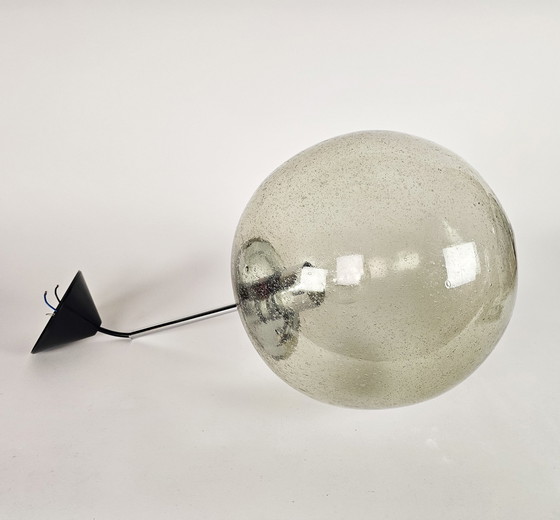 Image 1 of Peill & Putzler - Bubbelglas - Verchroomd Staal - West-Germany  - 1970'S