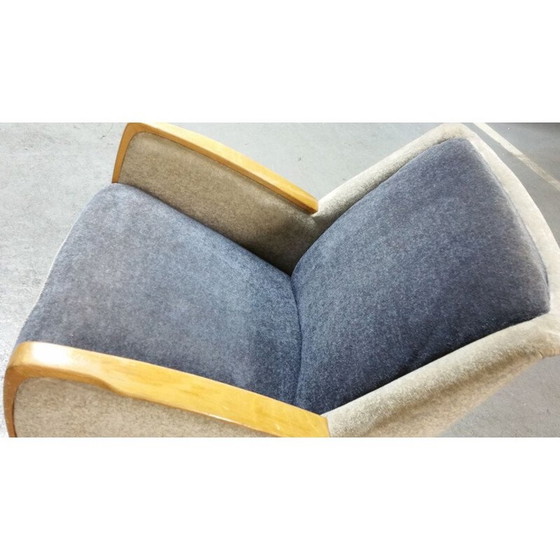 Image 1 of Paar vintage club fauteuils bi kleur, 1950