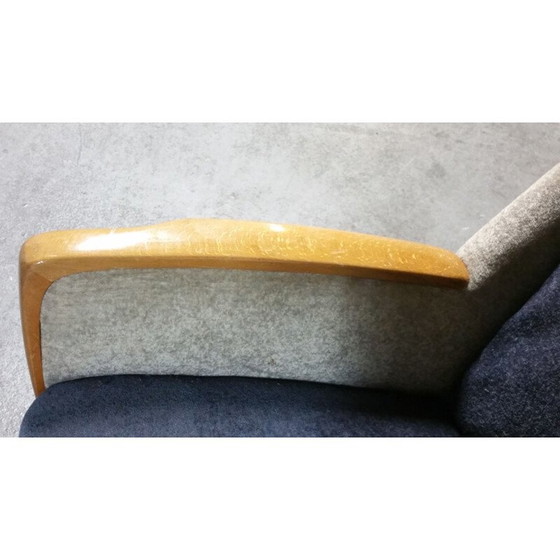 Image 1 of Paar vintage club fauteuils bi kleur, 1950