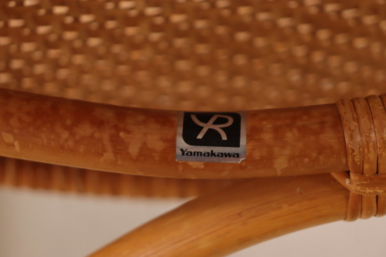 Image 1 of Yamakawa Rattan lounge stoel