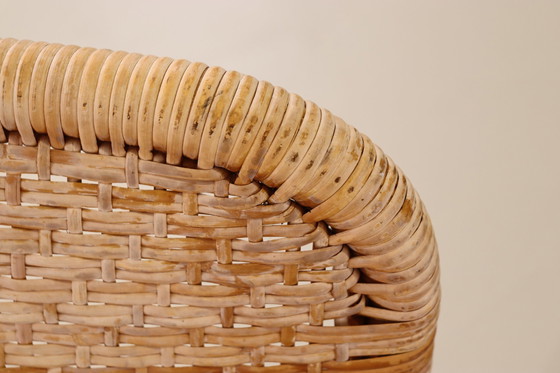 Image 1 of Yamakawa Rattan lounge stoel