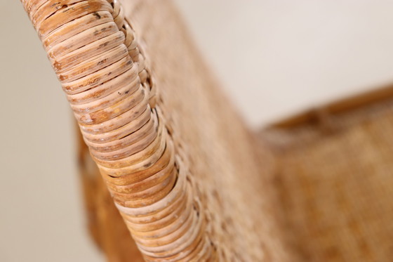 Image 1 of Yamakawa Rattan lounge stoel