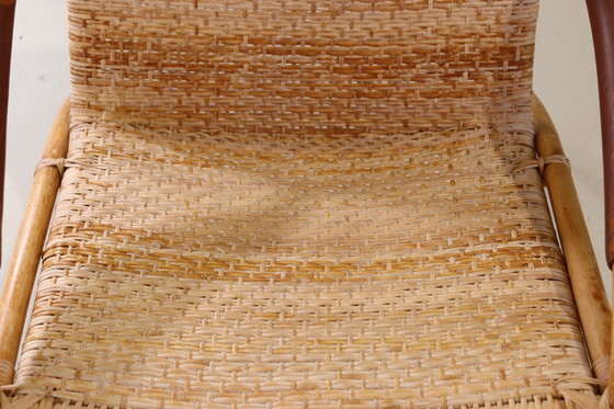 Image 1 of Yamakawa Rattan lounge stoel