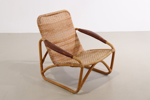 Yamakawa Rattan lounge stoel