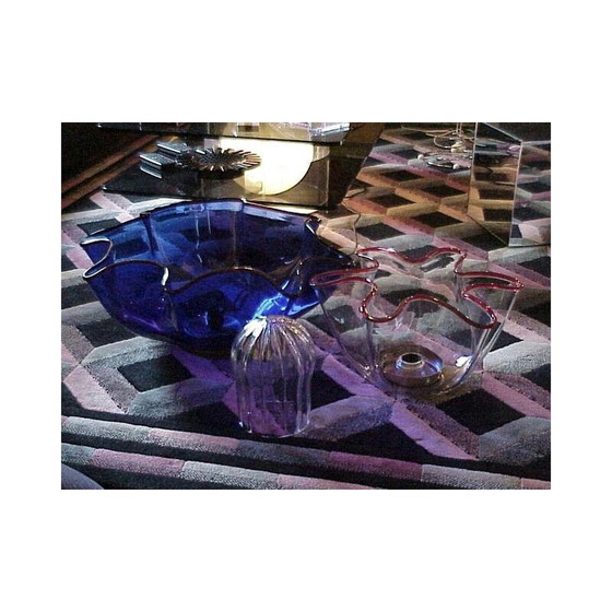 Image 1 of Vintage vloerlamp met drie galeiglazen van Adalberto Dal Lago voor Vistosi, 1960