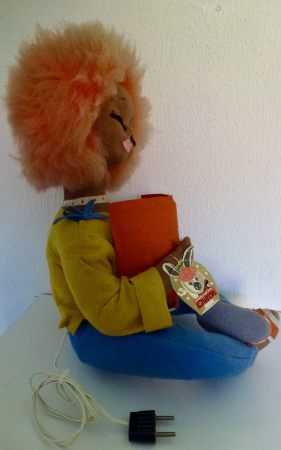 Image 1 of Vintage Dolle Mina Hippie Pop Met Lampje Uit De Jaren 60-70.