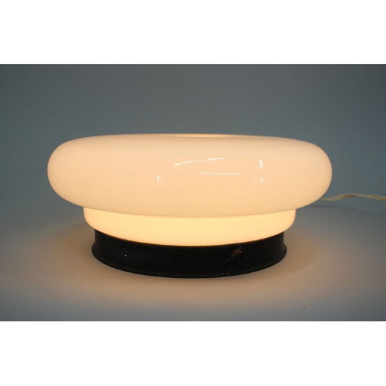 Image 1 of Vintage glazen wandlamp, Tsjechoslowakije 1970