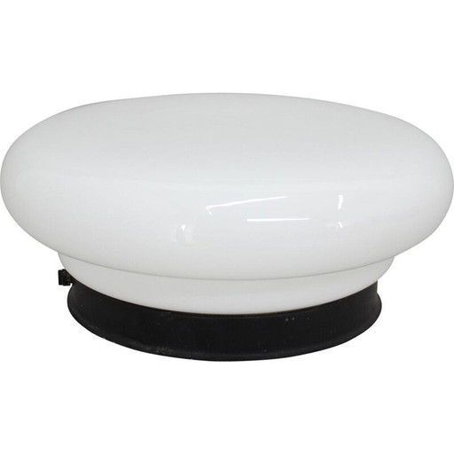 Vintage glazen wandlamp, Tsjechoslowakije 1970