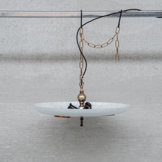 Image 1 of Ongebruikelijke mid-century hanglamp, Nederland 1970